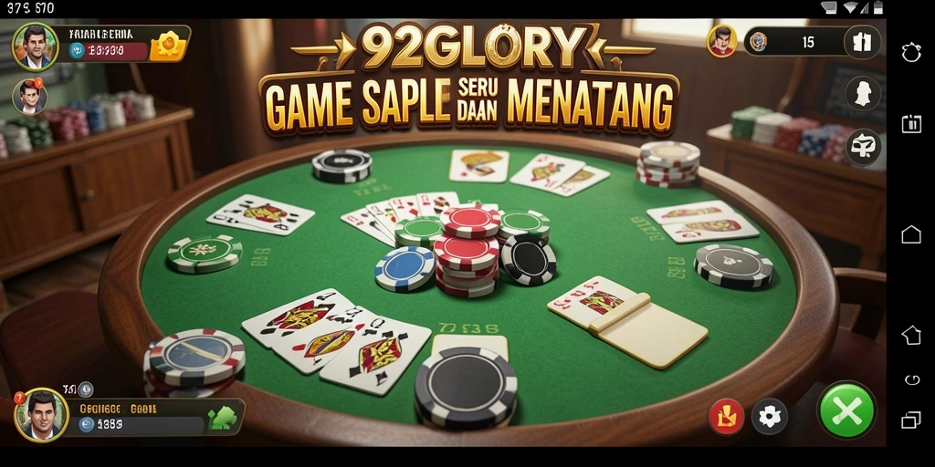 Gameplay seru dari 92GLORY, game Gaple yang menyenangkan.