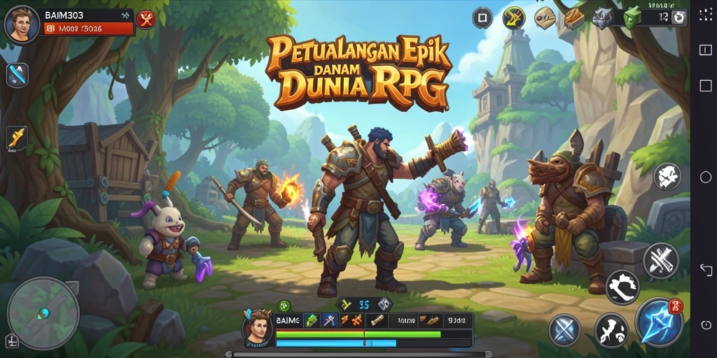 Tangkapan layar gameplay <strong>BAIM303</strong> menunjukkan aksi seru dan dunia yang menakjubkan.