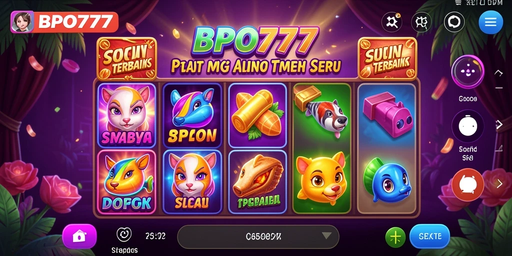 Tampilan gameplay Slot yang menarik dan penuh warna di BPO777.