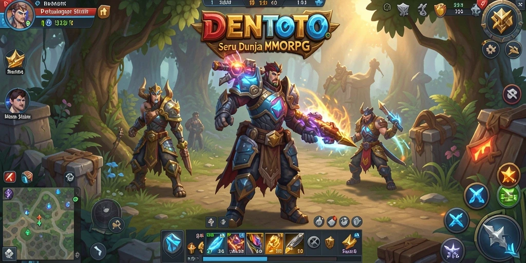 Screenshot gameplay DENTOTO menampilkan aksi seru dalam dunia MMORPG.