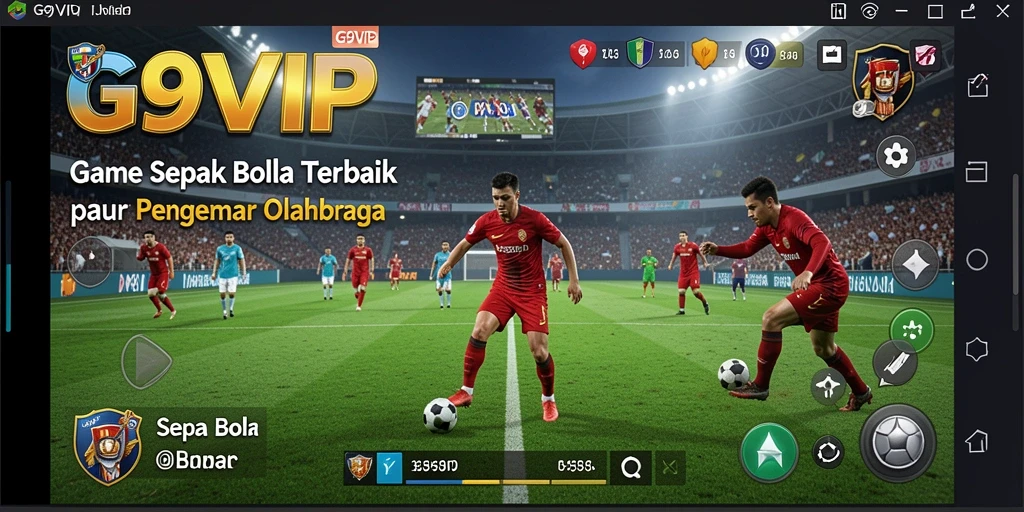 Tampilan gameplay seru dalam G9VIP dengan aksi penuh di lapangan.