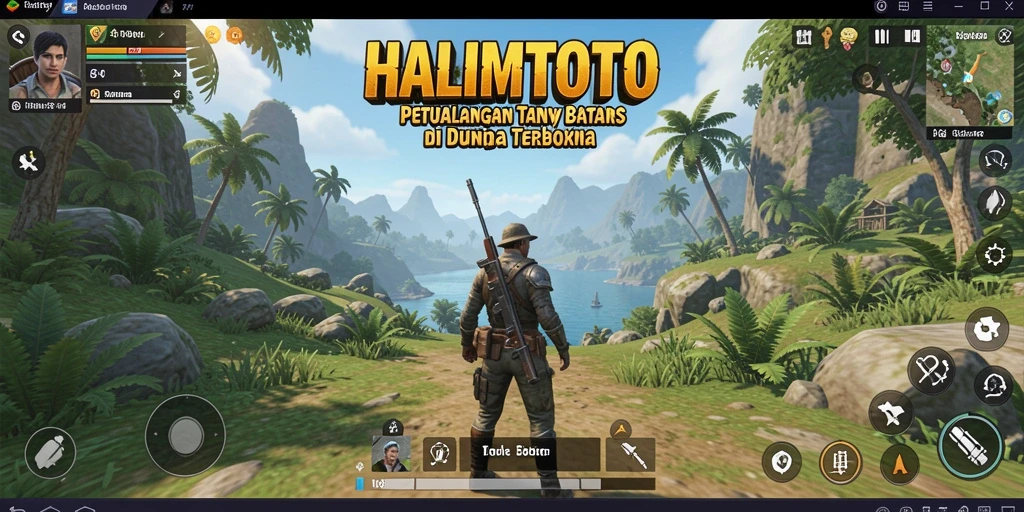 Gameplay HALIMTOTO yang seru di dunia terbuka yang menakjubkan.