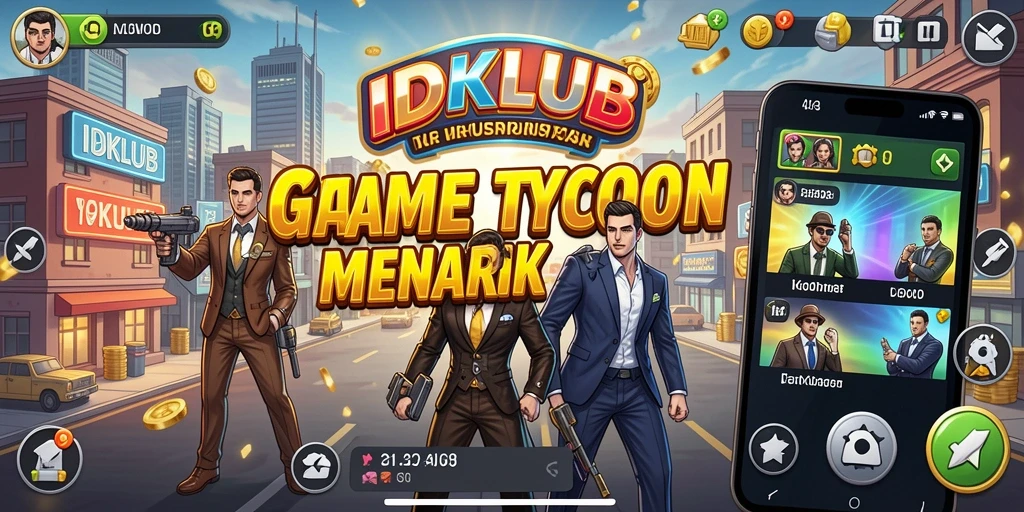 Tampilan gameplay IDKLUB yang penuh strategi Tycoon.