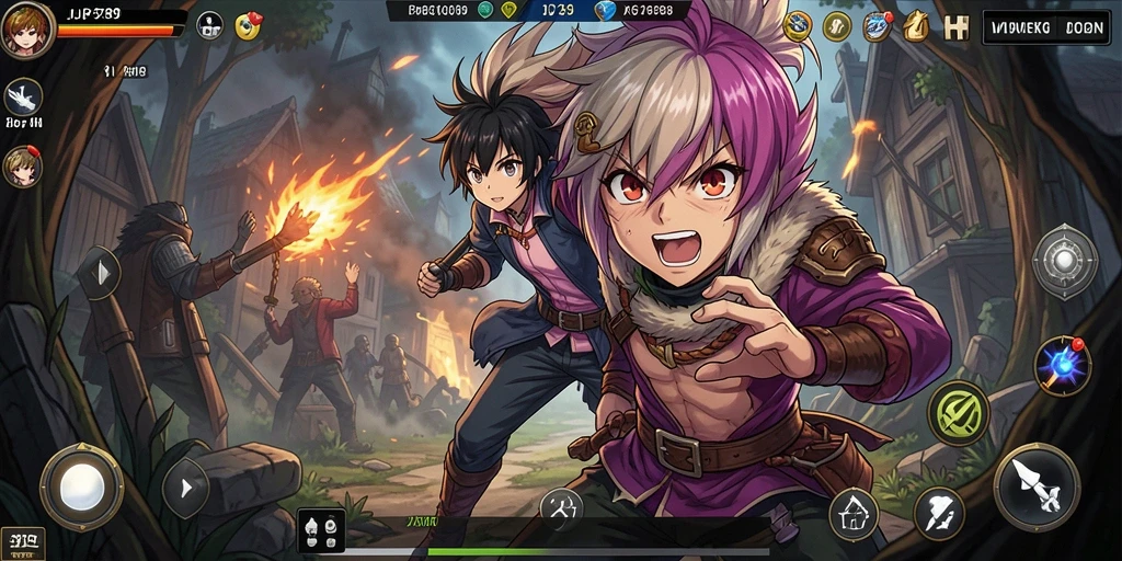 Gameplay menakjubkan dalam JP6789 dengan karakter anime yang menarik.