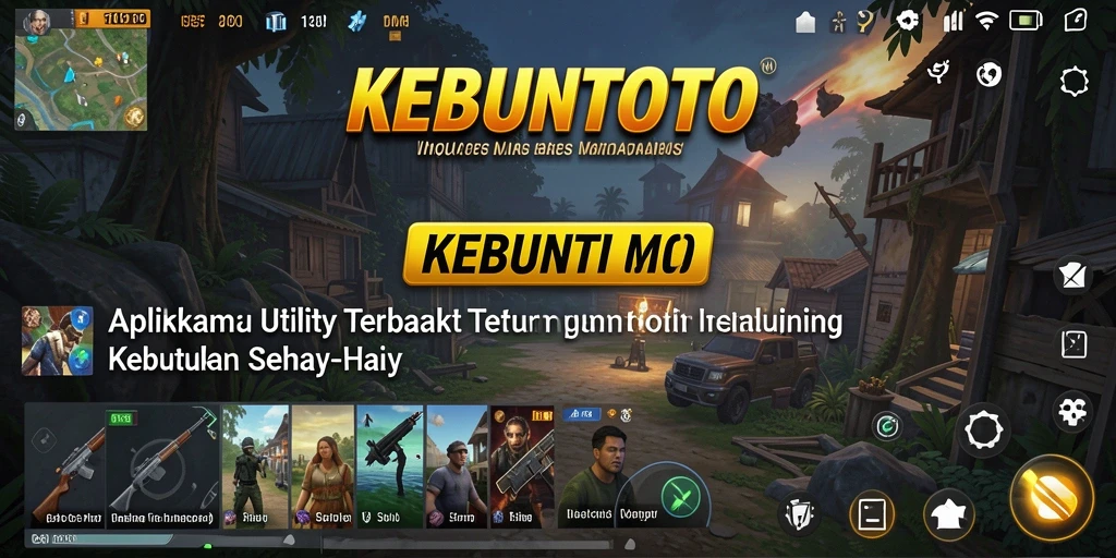 Tampilan aplikasi KEBUNTOTO yang intuitif dan mudah digunakan.