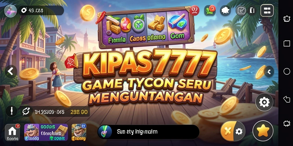 Tangkapan layar gameplay KIPAS777 menunjukkan berbagai bisnis yang dikelola dengan cerdas.