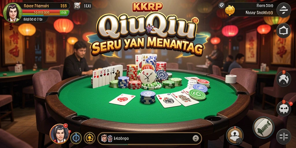 Tampilan permainan QiuQiu yang seru di KKRP.