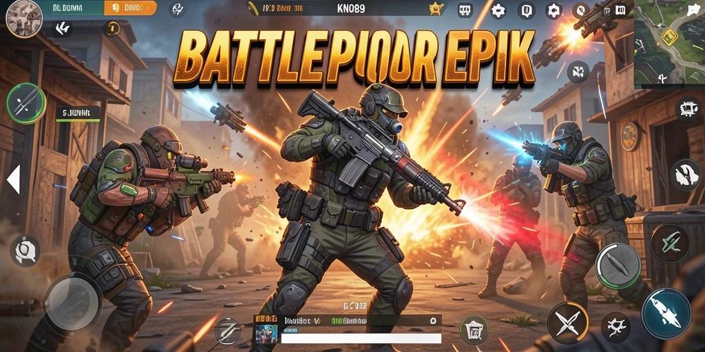 Tangkapan layar dari gameplay KNO89 dalam momen pertempuran seru.