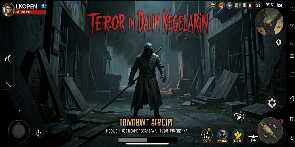 Tampilan gameplay menyeramkan dengan atmosfer mencekam di LKOPEN.