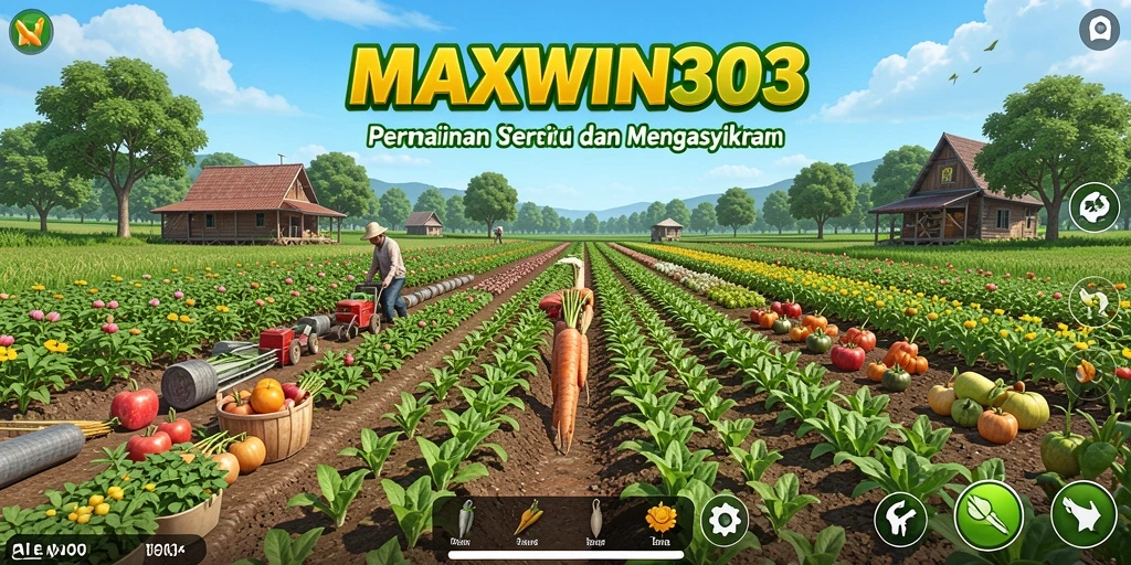 Gambaran gameplay menarik saat bertani di MAXWIN303.