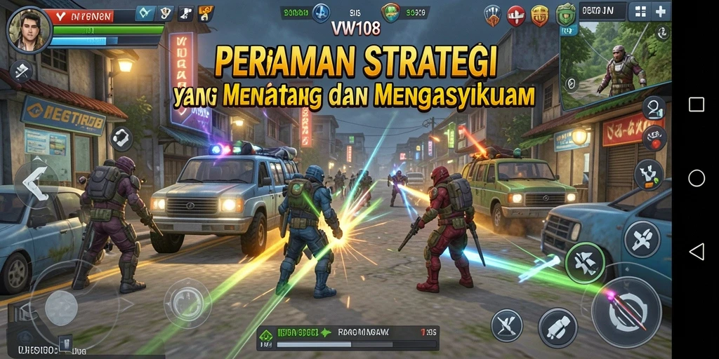 Tampilan mengesankan dari gameplay strategi VW108